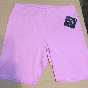 Ava & Viv Pull On Shorts, Pink/ sports bottle with exercise bands